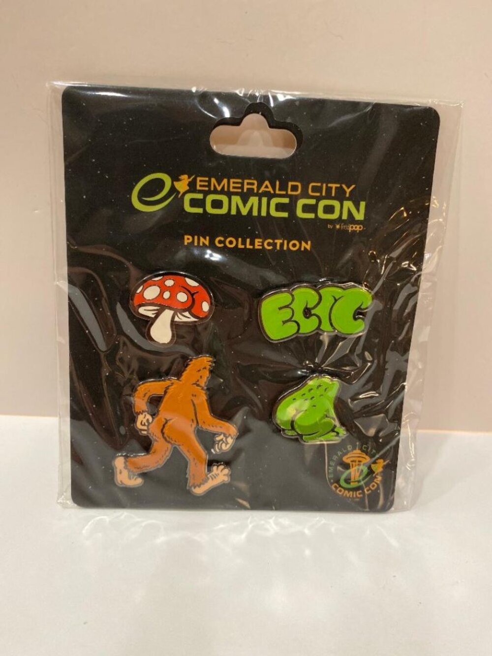 Comic Con Emerald City Sasquatch Collector Pin Set 2023